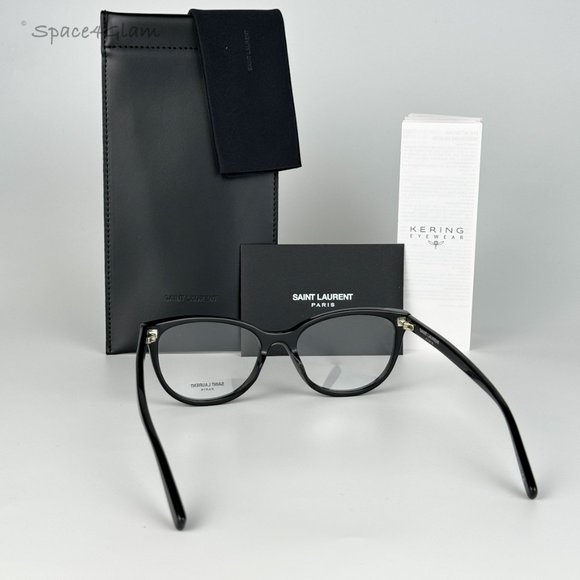 NEW Saint Laurent SL504 001 Shiny Black Cat Eye Women Eyeglasses main image 9
